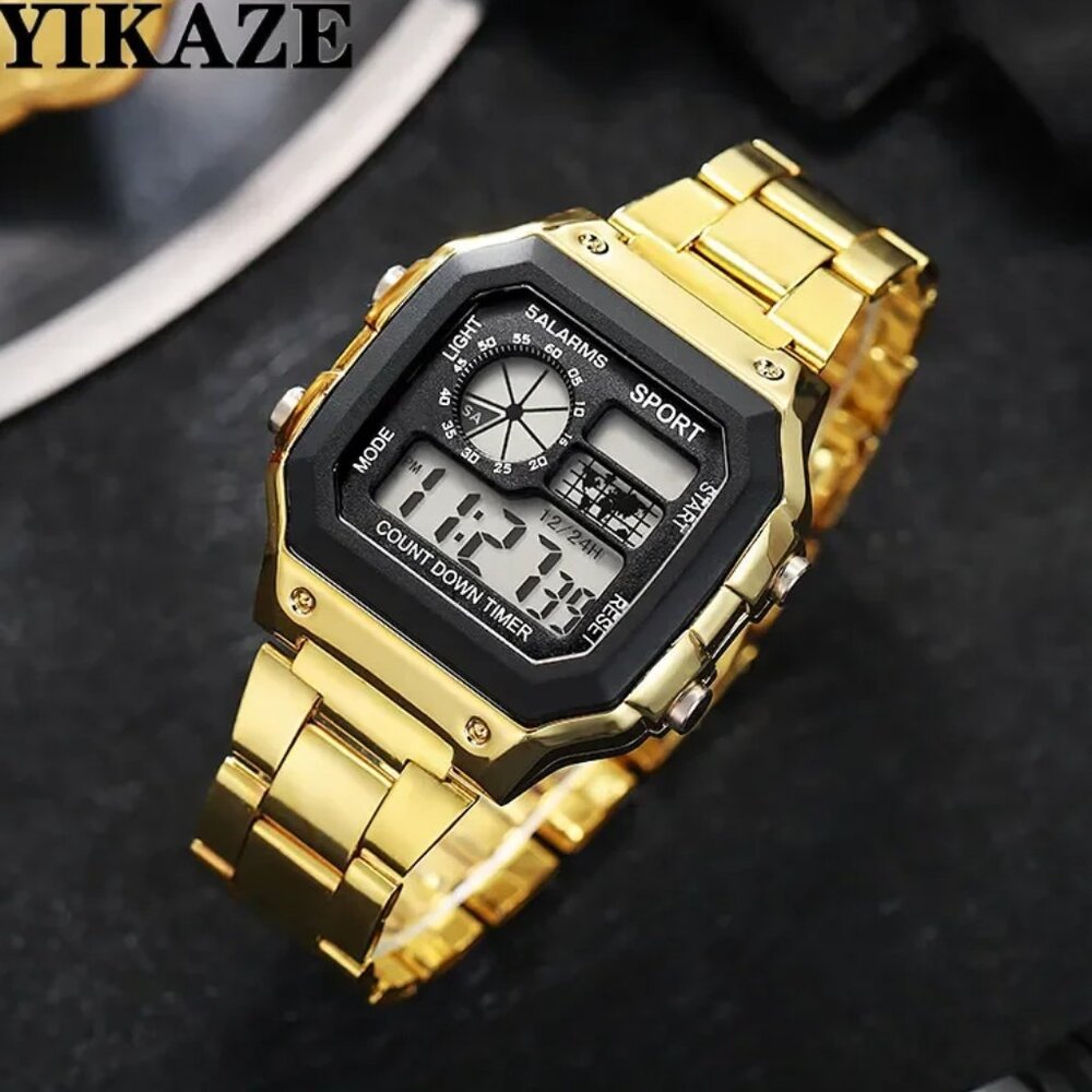Yikaze Man Gold Formal Quality Plated Stylish Wristwatch